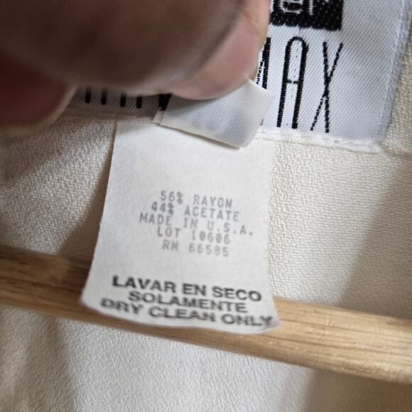 Lois Snyder Dani Max Womens Vtg 80s Old Money Avante Garde Gold Button Blazer 10 - Picture 7 of 11